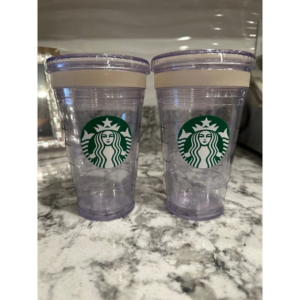 Set of 2 Starbucks 16oz cups